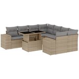 The Living Store Vrtna garnitura 9-delna z blazinami bež poli ratan - Vrtna Sedežna Garniture, (21461001) | Shoptok.si