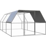 Vanjski kavez za kokoši 3 x 6 x 2 m od pocinčanog čelika | shoptok.hr