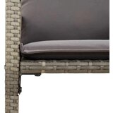  5-dijelni vrtni barski set s jastucima sivi poliratana bagrem | shoptok.hr