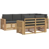  Set vanjskih sofa 7 pcs Bijela i antracit 251 x 132,5 x 73 cm | Eponuda.com