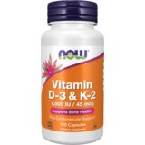 Now Foods Vitamin D3 in K2 NOW (120 kapsul) | Shoptok.si