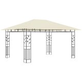  Sjenica s mrežom i LED svjetlosnim trakama 4 x 3 x 2,73 m krem | shoptok.hr