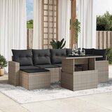  7-dijelni set vrtnih sofa svjetlosivi od poliratana | shoptok.hr