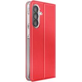 AVIZAR Etui za Galaxy A57 rebrasta tekstura s funkcijo stojala in žepkom za kartice, Rdeča, (5000274157) | Shoptok.si