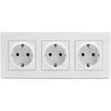 Legrand Trojna kućna utičnica 250V/16A SCHUKO sa ramom NILOE STEP bela Cene