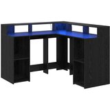  Stol s policom Crni hrast 130 x 130 x 91 cm Konstruirano drvo | Eponuda.ba