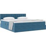  Krevet s od storage s madracem Tamno plava 160 x 200 cm Baršun | shoptok.hr