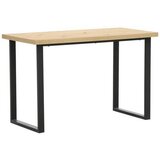MID.YOU pisalna miza kovina, leseni material črna, barve hrasta | Shoptok.si