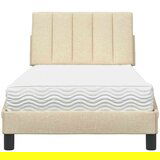  Krevet s madracem krem 90 x 190 cm od tkanine - Krema 90 x 190 cm | shoptok.hr