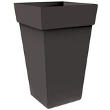 BLUMAX visoka kvadratna posuda za biljke Melrose (Vanjska dimenzija (D x Š x V): 30 x 30 x 41 cm, Plastika, Antracit) | shoptok.hr