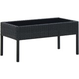 vidaXL Vrtni stol crni 75 x 40 x 37 cm od poliratana Cijene