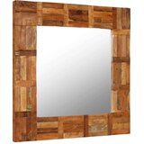 vidaXL zidno ogledalo od masivnog obnovljenog drva 60 x 60 cm | shoptok.hr