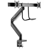 br> SP-MM-820 2-struki stolni nosač za monitor 43,2 cm (17'') - 81,3 cm (32'') integrirana priključna stanica, tehnologija plinskog tlaka, nagibni, o...