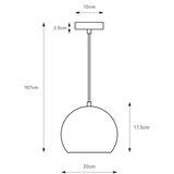 Markslöjd 108991 - Luster na sajli POP 1xGU10/7W/230V prečnika 20 cm zelen | Eponuda.com