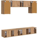  Komplet TV omaric 5 pcs Črna Konstruiran les - - črna - 79.31 - 98 x 31 x 29,5 cm - 2025-vidaXL-Uvoz_2 | Shoptok.si