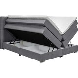 CARRYHOME POSTELJA BOXSPRING 180 cm x 200 cm , tekstil siva | Shoptok.si