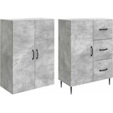  Set ormara 2 pcs Betonska siva 66 x 34,5 x 89,5 cm | shoptok.hr