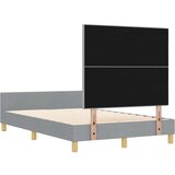  Krevetna konstrukcija Svjetlosiva 120x190 cm Tkanina | shoptok.hr