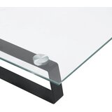  Stalak za monitor crni 40x20x8 cm kaljeno staklo i metal | shoptok.hr