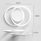 LQWELL LED stropna svetilka 2-obročna | Shoptok.si