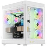 LC Power Kucište Gamdias Neso P1 WW Full Tower/E-ATX/ATX/Micro-ATX/Mini-ITX/bez napajanja/kaljeno staklo/bela | Eponuda.com