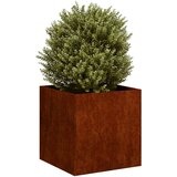  Sadilica boja hrđe 40x40x40 cm od pohabanog čelika | shoptok.hr