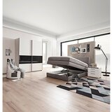 XORA POSTELJA BOXSPRING 120 cm x 200 cm , tekstil siva | Shoptok.si