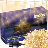  Zunanje novoletne lučke zavesa 100 LED toplo bela 8 funkcij 4m | Shoptok.si