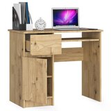 AKORD Piksel Računalniška Miza, Leva Izvedba, Hrast Artisan, (5000333052) | Shoptok.si