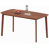 Nesta Jedilna miza v podeželskem slogu, lesena, lakirana površina, rjava, 150x80 cm, (5000493571) | Shoptok.si