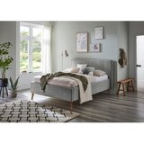 Meise Möbel Siva oblazinjena zakonska postelja s prostorom za shranjevanje z letvenim dnom 140x200 cm Riva – | Shoptok.si