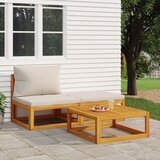 Maison Chic Seti vrtnega pohištva - Vrtna garnitura - Vrtni pohištvo set 3-delna z blazinami trden les akacije, (21811029) | Shoptok.si