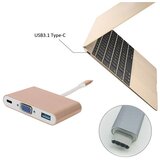  USB Tip C na VGA + USB 3.0 adapter 3.1 UVA-23 | Eponuda.com