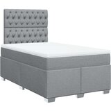 vidaXL Krevet s oprugama i madracem svjetlosivi 120x190 cm od tkanine | shoptok.hr