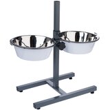 TIAKI dvostruka zdjela s podesivim postoljem - 2 x 2650 ml, Ø 25 cm | shoptok.hr