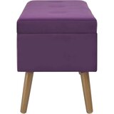 vidaXL klupa s pretincem za pohranu 80 cm ljubičasta baršunasta | shoptok.hr