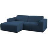 Scandic Tamno plava kutna garnitura od bouclé tkanine (s lijevim kutom) Roxy – | shoptok.hr