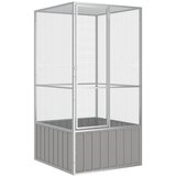 vidaXL Kavez za ptice sivi 111 x 107 x 211 5 cm od pocinčanog čelika Cijene