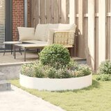  Prsten za saksiju 5 pcs Bijelo 120 x 120 x 20 cm Čelična vrata | shoptok.hr