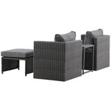 Venture Home Quad vrtni lounge set, crni Slike