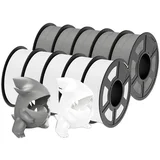 PLA 3D filament, premer 1.75 mm, set 10 kosov, združljiv z FDM tiskalniki, PLAMT 5WT 5GY, (5000157577)
