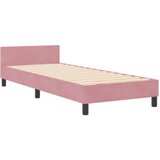 vidaXL Krevet Okvir Ružičasta 80x200 cm Baršun | shoptok.hr