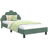  za djecu s uzglavljem Morska zelena 80 x 200 cm Baršun | shoptok.hr