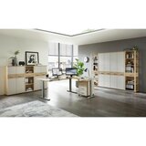 Stylife KOTNA PISALNA MIZA leseni material barve hrasta | Shoptok.si