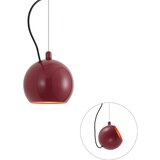 QAZQA Design hanglamp rood voor railsysteem 1-fase - Slimline Sara Cene