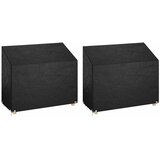  Navlake za vrtnu klupu s 8 ušica 2 kom 160 x 70 x 70/88 cm PE | shoptok.hr