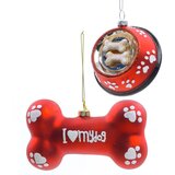 Viter Novogodišnji ukras stakleni koska i činija Cene