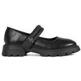 GOODIN Black women's shoes on a flat sole with a metallic application | Shoptok.si