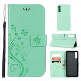 Onasi butterfly preklopna torbica za samsung galaxy A7 2018 A750 - mint Cene