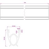  Brtva za garažna vrata Crna 41 x 33 mm 3 m PVC | shoptok.hr
